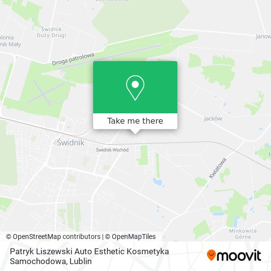 Карта Patryk Liszewski Auto Esthetic Kosmetyka Samochodowa