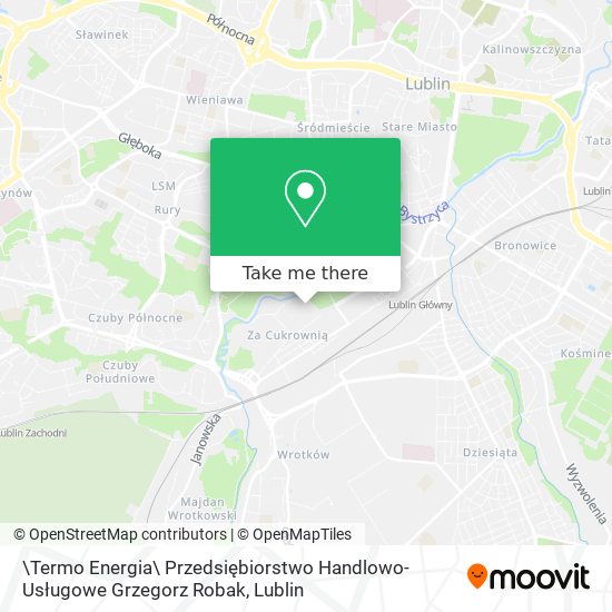 Карта \Termo Energia\ Przedsiębiorstwo Handlowo-Usługowe Grzegorz Robak