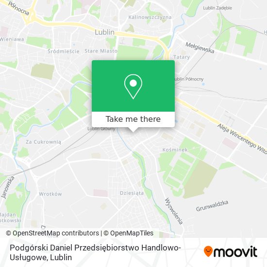 Podgórski Daniel Przedsiębiorstwo Handlowo-Usługowe map