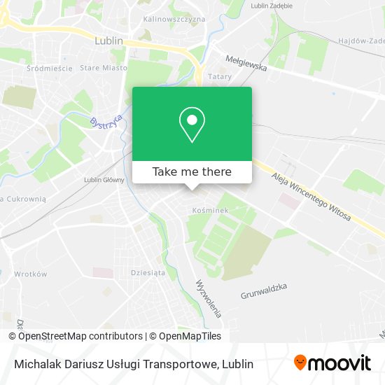 Карта Michalak Dariusz Usługi Transportowe