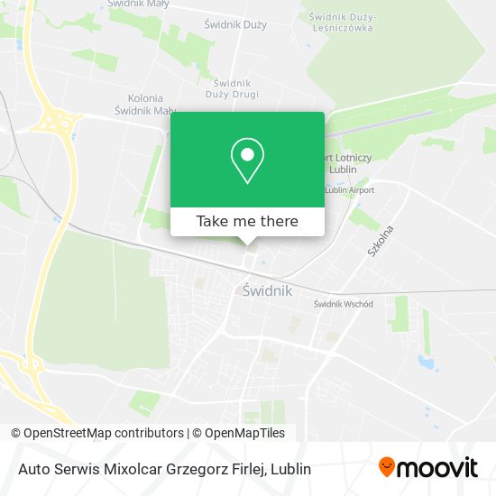 Карта Auto Serwis Mixolcar Grzegorz Firlej