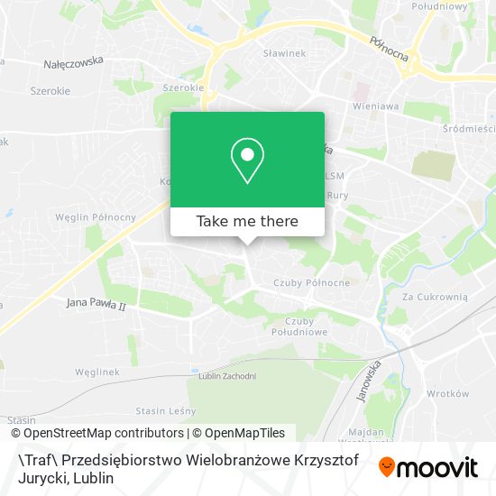 \Traf\ Przedsiębiorstwo Wielobranżowe Krzysztof Jurycki map