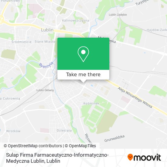 Sulap Firma Farmaceutyczno-Informatyczno-Medyczna Lublin map