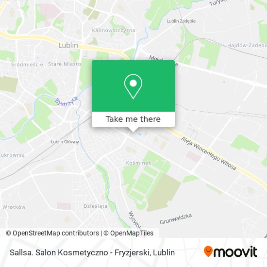 Карта Sallsa. Salon Kosmetyczno - Fryzjerski