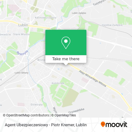 Agent Ubezpieczeniowy - Piotr Kremer map