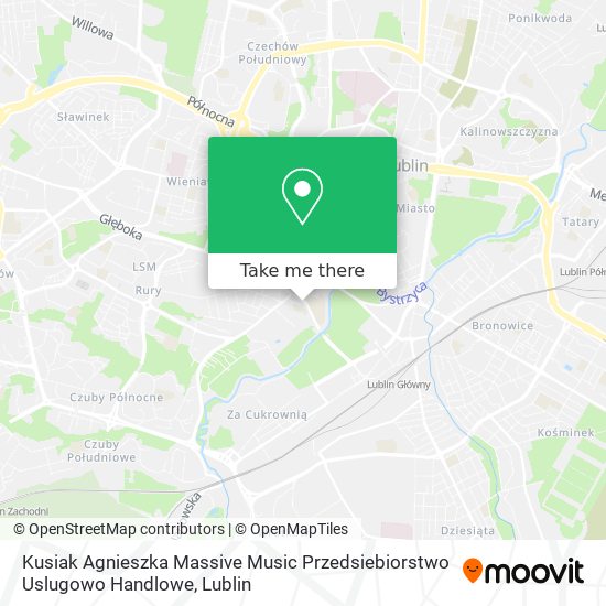 Карта Kusiak Agnieszka Massive Music Przedsiebiorstwo Uslugowo Handlowe