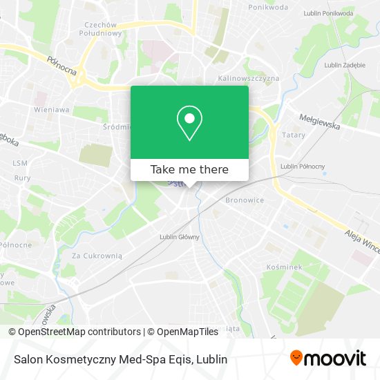 Карта Salon Kosmetyczny Med-Spa Eqis