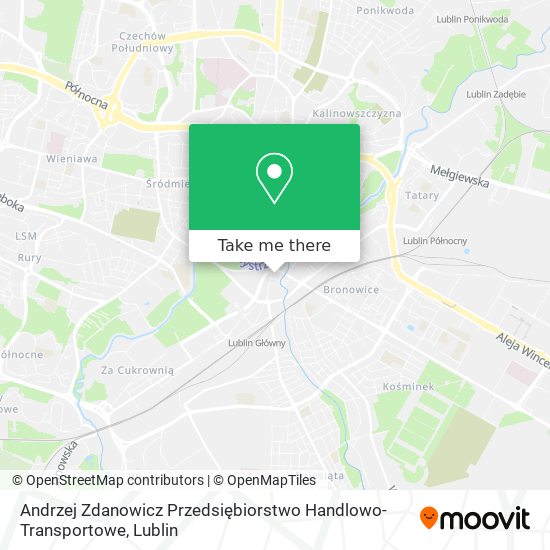 Andrzej Zdanowicz Przedsiębiorstwo Handlowo-Transportowe map