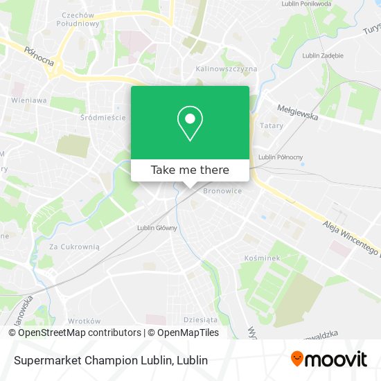 Карта Supermarket Champion Lublin