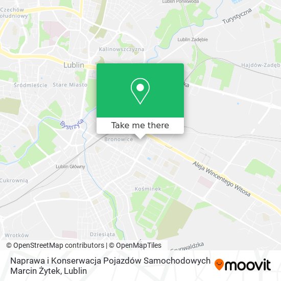 Naprawa i Konserwacja Pojazdów Samochodowych Marcin Żytek map