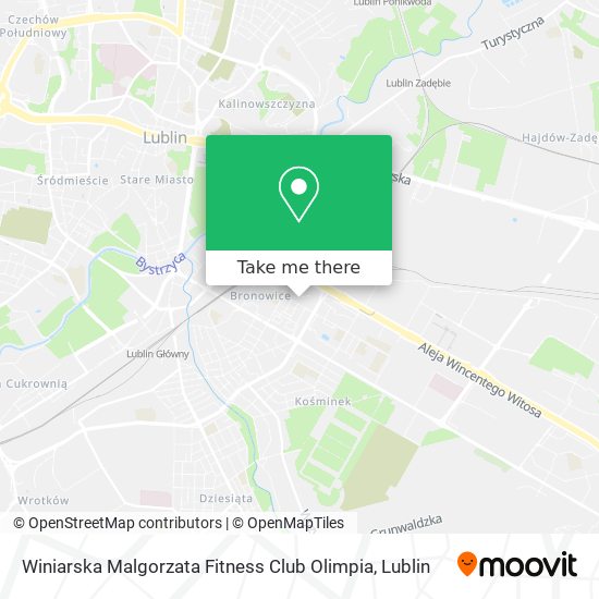 Winiarska Malgorzata Fitness Club Olimpia map