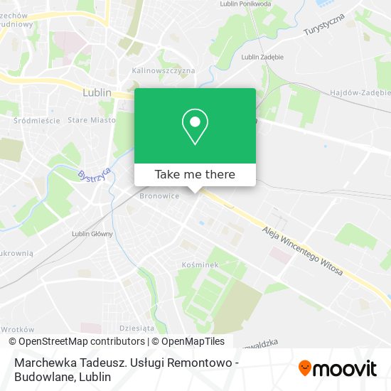 Marchewka Tadeusz. Usługi Remontowo - Budowlane map