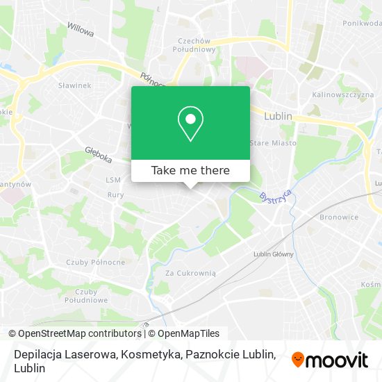 Depilacja Laserowa, Kosmetyka, Paznokcie Lublin map