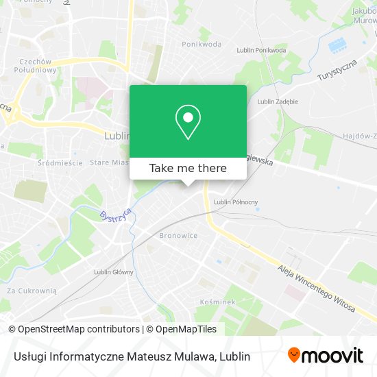 Usługi Informatyczne Mateusz Mulawa map