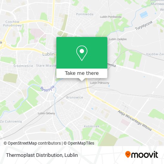 Thermoplast Distribution map