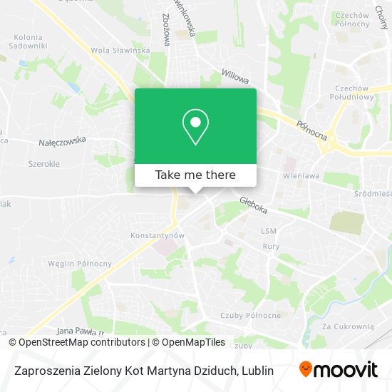 Zaproszenia Zielony Kot Martyna Dziduch map