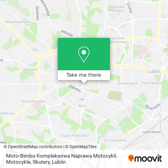 Карта Moto-Bimbo Kompleksowa Naprawa Motocykli. Motocykle, Skutery