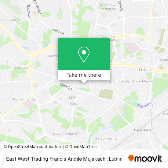 East West Trading Francis Andile Mujakachi map