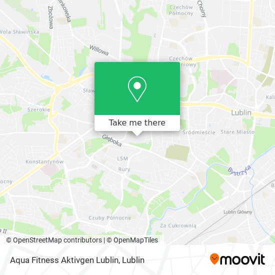 Aqua Fitness Aktivgen Lublin map