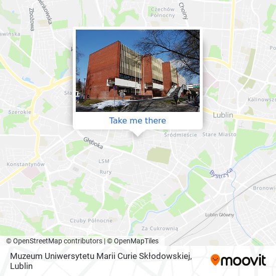 Muzeum Uniwersytetu Marii Curie Skłodowskiej map