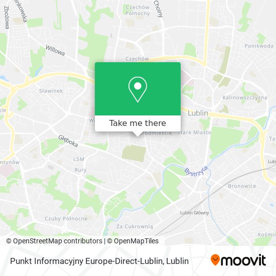 Карта Punkt Informacyjny Europe-Direct-Lublin