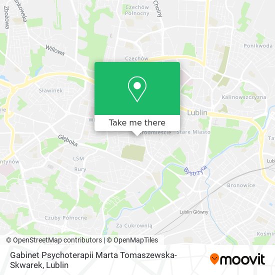 Gabinet Psychoterapii Marta Tomaszewska-Skwarek map