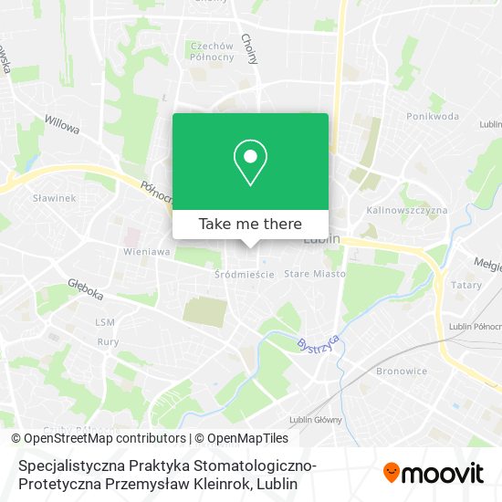 Specjalistyczna Praktyka Stomatologiczno-Protetyczna Przemysław Kleinrok map