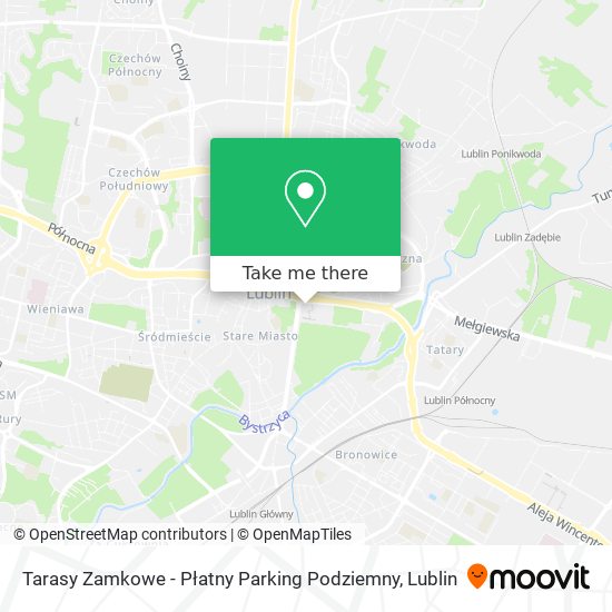 Tarasy Zamkowe - Płatny Parking Podziemny map