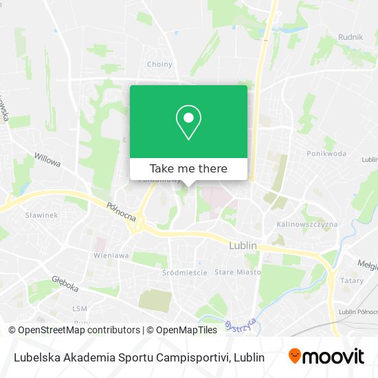 Lubelska Akademia Sportu Campisportivi map