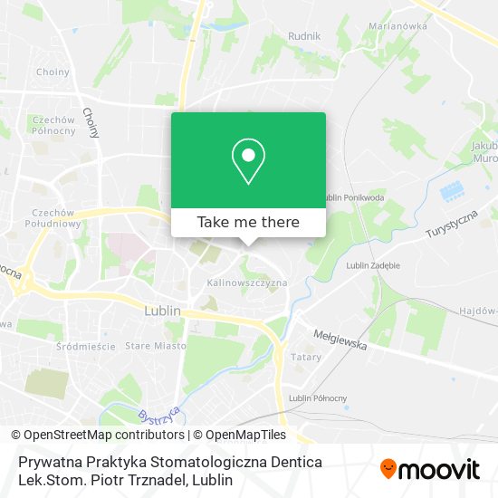 Prywatna Praktyka Stomatologiczna Dentica Lek.Stom. Piotr Trznadel map