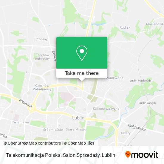 Карта Telekomunikacja Polska. Salon Sprzedaży