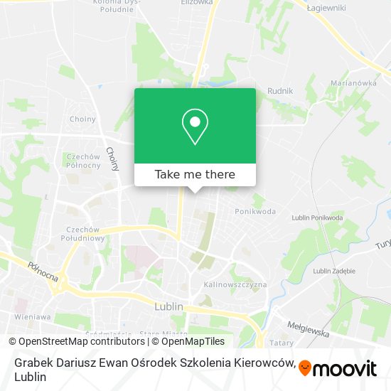 Карта Grabek Dariusz Ewan Ośrodek Szkolenia Kierowców