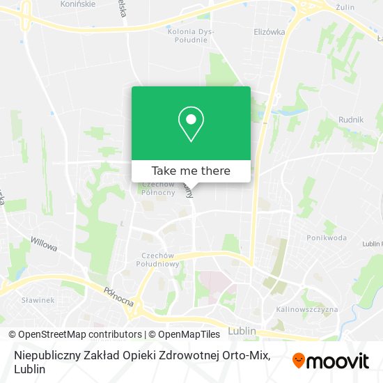 Niepubliczny Zakład Opieki Zdrowotnej Orto-Mix map