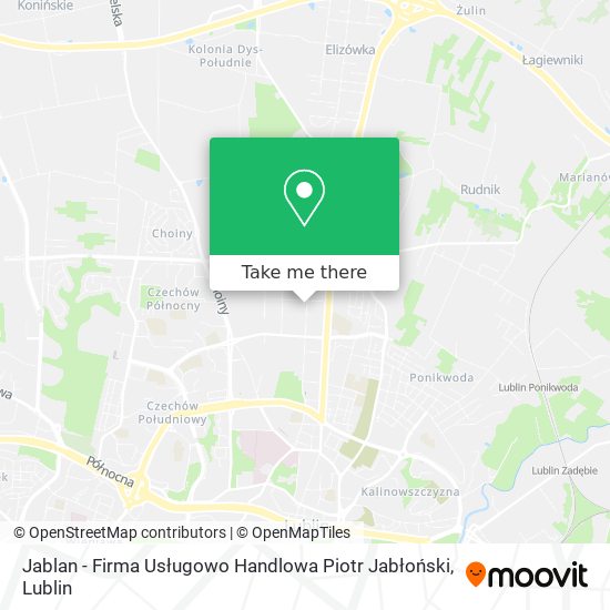 Jablan - Firma Usługowo Handlowa Piotr Jabłoński map
