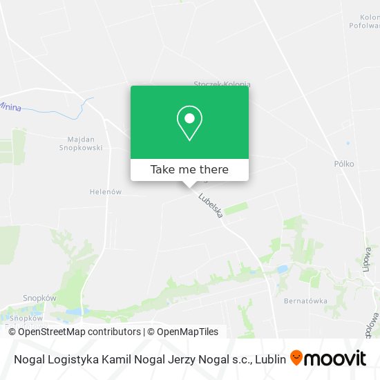 Карта Nogal Logistyka Kamil Nogal Jerzy Nogal s.c.