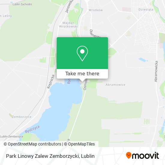 Карта Park Linowy Zalew Zemborzycki