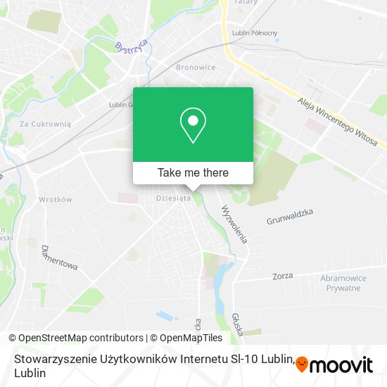Stowarzyszenie Użytkowników Internetu Sl-10 Lublin map