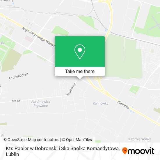 Kts Papier w Dobronski i Ska Spólka Komandytowa map