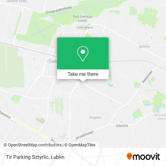 Карта Tir Parking Sztyrlic