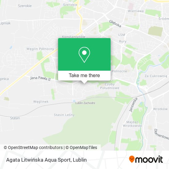 Agata Litwińska Aqua Sport map