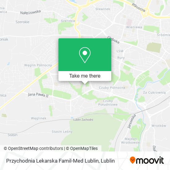 Карта Przychodnia Lekarska Famil-Med Lublin