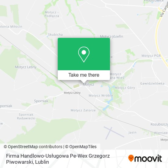 Firma Handlowo-Usługowa Pe-Wex Grzegorz Piwowarski map