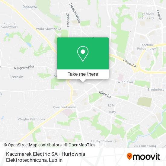 Kaczmarek Electric SA - Hurtownia Elektrotechniczna map
