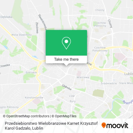 Карта Przedsiebiorstwo Wielobranzowe Karnet Krzysztof Karol Gadzalo