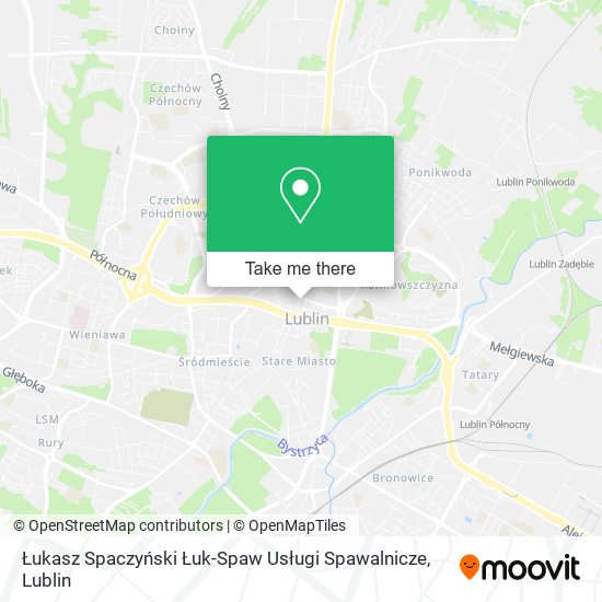 Карта Łukasz Spaczyński Łuk-Spaw Usługi Spawalnicze