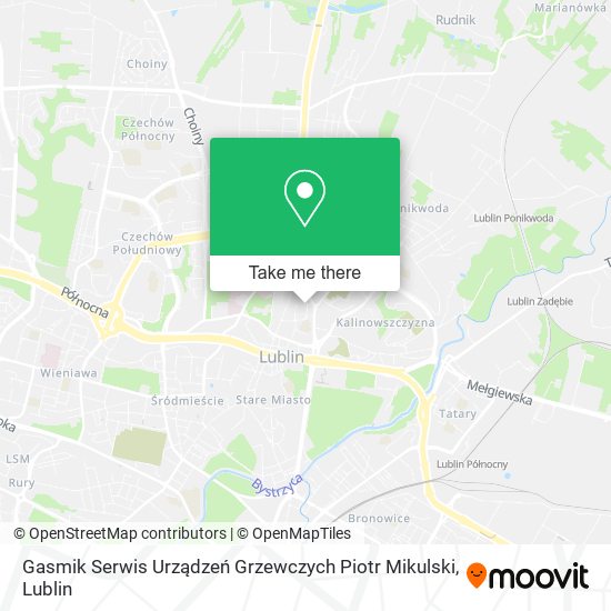Карта Gasmik Serwis Urządzeń Grzewczych Piotr Mikulski