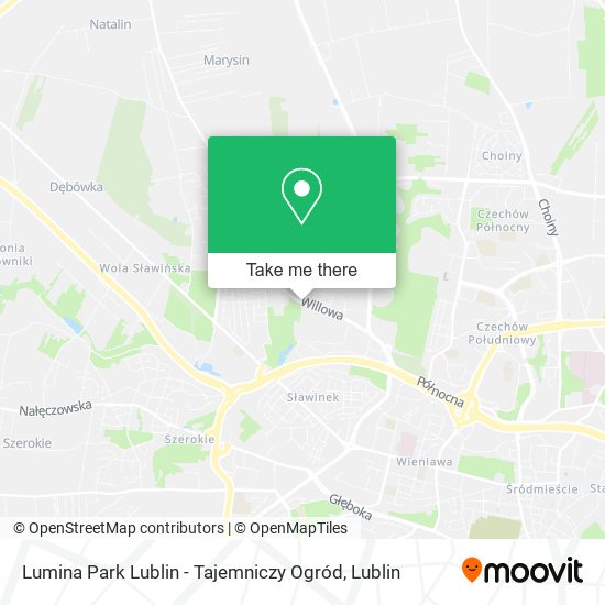 Lumina Park Lublin - Tajemniczy Ogród map