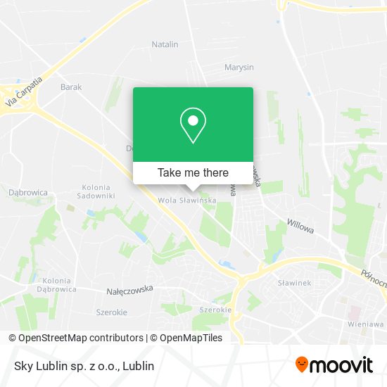 Sky Lublin sp. z o.o. map