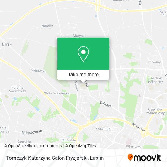 Карта Tomczyk Katarzyna Salon Fryzjerski