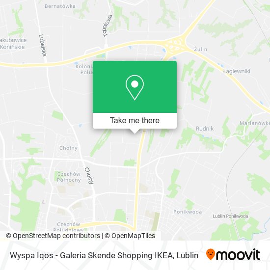 Карта Wyspa Iqos - Galeria Skende Shopping IKEA